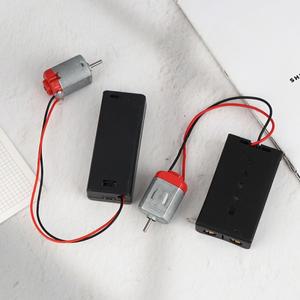 핫1개 130 모터 키트, 배터리 보관 케이스 및 스위치 포함, RPM 미니 학생용 DIY 전자 회로
