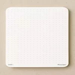 클레버 사인 A6 도트 그리드 메모장 4팩 4 x 58 작은 점선 메모 책상 패드 카드보드 뒷면 지원이 있는 종이