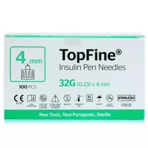 탑파인 멸균 인슐린 펜니들 1박스 100개(32G 4mm)