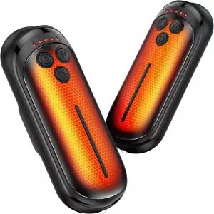 디콤 충전식 손난로 2팩 6000mAh 전기 AI 스마트 칩이 장착된 휴대용 1개 중 2개 야외 사냥 크리스마스