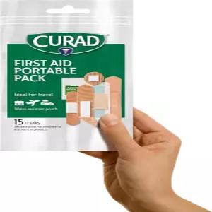 CURAD 처치 휴대용 팩 5 이동 중 필수품 수