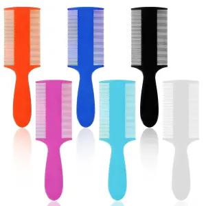 긴 손잡이가 있는 Ymapinc 6Pcs 이 브러시 빗 개 고양이 두피를 위한 양면 미세 치아 벼룩 비듬 제거 성인