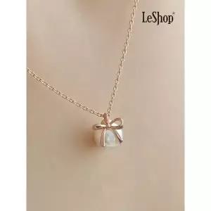 [르샵]14K 슈에트 리본 진주 목걸이 GoldPlated LJ6032BRN_P421722486