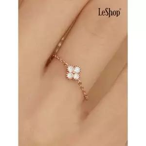 [르샵]14K 쁘띠 클로버 체인 반지 GoldPlated LJ5360BRR_P415273363
