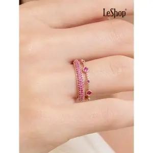 [르샵]14K 클로버 패턴 반지 GoldPlated LJ4141BRR_P391369871