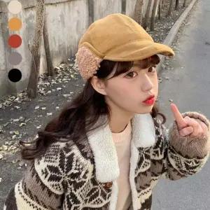 방한모자 뽀글이 양털 여성 귀달이 모자 겨울철 캐주얼 데일리
