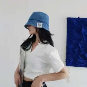 남자데님벙거지모자 남녀 캐주얼 데님 벙거지 모자 1P 패션 버킷햇