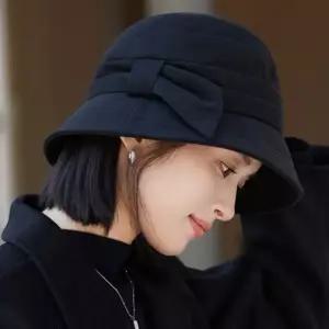 니트벙거지 중년 여성 데일리 벙거지 넓은챙 버킷햇 모자