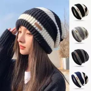 봄 겨울 여자 남자 빅비니 스트라이프 패션모자 예쁜 니트비니