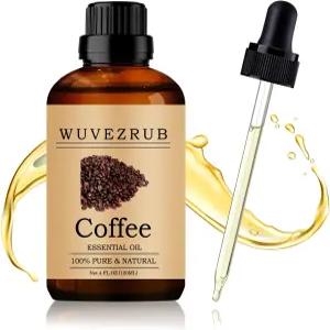 우베즈럽 커피 에센셜 오일 120ML - 아로마테라피 디퓨저용 100 순수 및 천연 4 Fl Oz/커피