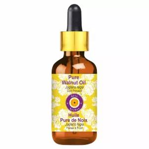 데브 허브 퓨어 호두 오일(유글란 레기아) 유리 드롭퍼 콜드 프레스 50ml (1.69온스)