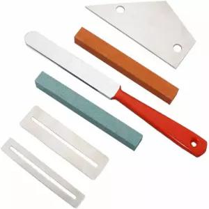 6pcs 기타 수리 도구 프렛 크라우닝 루시에 파일 레벨링 연마 키트