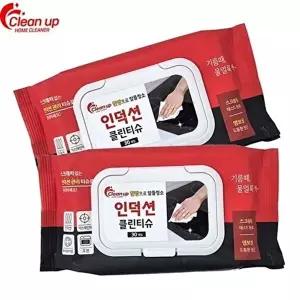 인덕션 청소 티슈 가스 레인지  일회용 찌든때 살균 주방 얼룩제거 클리너 기름때 주방용 청소포