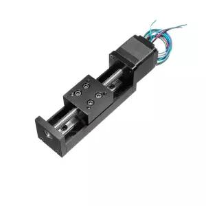 T형 전동 선형 레일 스테이지 슬라이딩 테이블 X Y Z 축 모터 가이드 슬라이드 50-300mm 스트로크 50mm