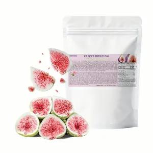 시지윤리-냉동 건조 무화과 100g/3.52온스 텐 프리 저칼로리 바삭한 말린 과일 1/2개. 디저트 베이킹 차
