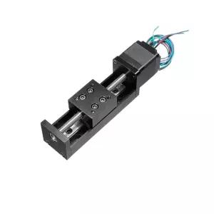 GGMDNQSB T형 전동 선형 레일 스테이지 미니 CNC 슬라이딩 테이블 X Y Z 축 모터 가이드 슬라이드 50-300mm