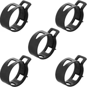 Juvielich 5개입 2인치 호스 클램프 스프링 32mm/28인치 ID 정원력 밴드 타입 망간강 클립 라인 실리콘