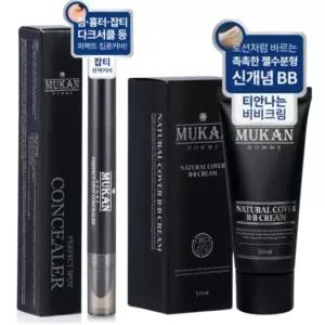 무칸 남자 컨실러 내추럴 비비크림 메이크업 2종 세트