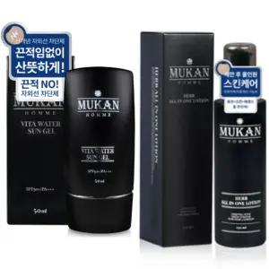 무칸 남자 올인원 젤로션 선젤 답례품 2종 선물 세트