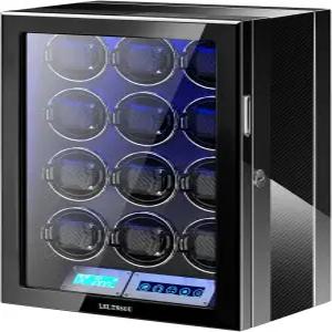2 권선 공간 자동 시계 초조용한 모터 내장 LED 조명 및 LCD 터치스크린 제어를 위한 LELTNSOU 와인더