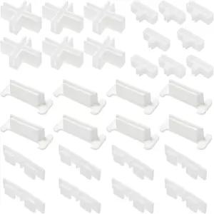 Lovelysp 30PCS 화이트 플라스틱 파티션 보드 서랍 주방 분리기 조절 가능한 화장대 도구 DIY 장식