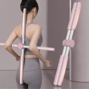 잔솔 십자봉 라운드 숄더 허리 목스트레칭 기구 굽은등