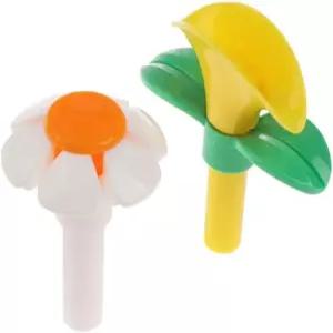 원형 큐빅 탑 워터 디스펜을 위한 고피딘 2PCS 고양이 분수 교체용 꽃 노즐