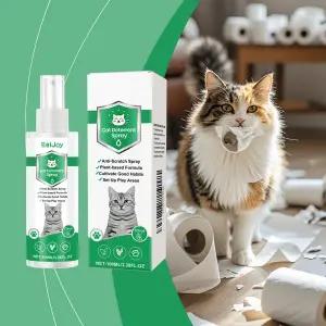 고양이 및 강아지용 고양이 퇴치 스프레이 100ml 씹기 및 긁기 방지용 쓴맛 훈련 보조제 실내