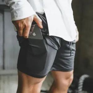 [하프클럽/]남성용 스포츠 반바지 휴대폰 수납 트레이닝 팬츠 운동복