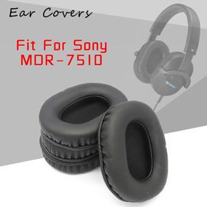 소니 MDR 7510 MDR-7510 헤드폰 이어 패드 교체용 헤드셋 PU 가죽 스폰지 폼