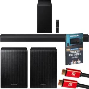 삼성 B 시리즈 사운드바 HW-B750F 5.1ch 서브우퍼 (2025) 번들 SWA-9250S 무선 후면 스피커 2X 4K HDMI