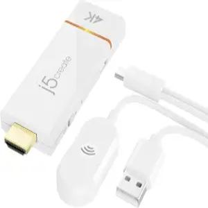 j5create 휴대폰 태블릿 또는 노트북에서 AirPlay Miracast 및 Chromecast 미러를 지원하여 Windows macOS