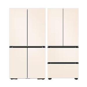 삼성전자 비스포크 4도어 490L 매트 크리미 베이지 (RQ49DG90X24E)