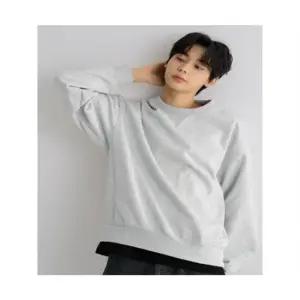 에잇세컨즈 456141MC32 맨투맨 크롭티 해비웨이트 스웨트셔츠 라이트 그레이 5920975
