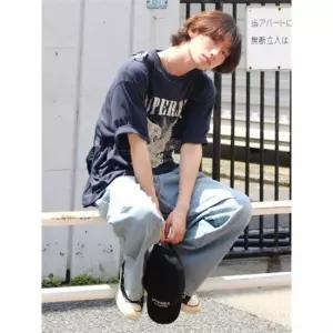 에잇세컨즈 424721LP3Q 데님 와이드팬츠 경량 에센셜 와이드핏 팬츠 스카이 블루 3Q 4239444
