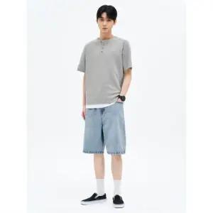 에잇세컨즈 455425EP3Q 데님 와이드팬츠 와이드 워싱 워크 쇼츠 스카이블루 5059512