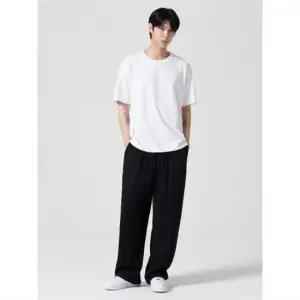 에잇세컨즈 424721AY25 와이드 밴딩팬츠 링클 텍스쳐 팬츠 블랙 25 4215523