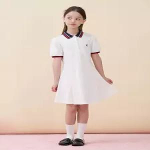 티핑 포인트 반소매 피케 원피스  화이트 (BI6371G021)