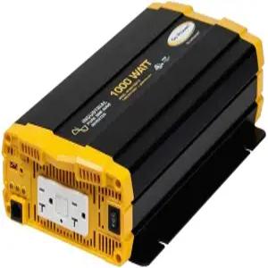 Go Power 1000와트 산업용 순수 사인파 인버터 12V에서 120V AC 듀얼 GFCI 콘센트 절전 모드 과부하 보호