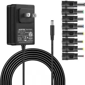 카도 전원 어댑터 12V-2.5A 2A 1.5A 1.25A 1A AC/DC 코드 5.5x2.1mm 셉터 모니터 에코 스마트 스피커 및