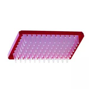 액시젠 P-96-450V-R 딥 웰 x 500마이크로리터 분석 저장 마이크로플레이트 V-바텀 포함 레드 PP 1건 10개의
