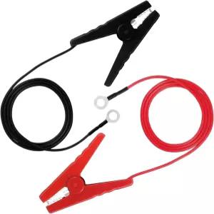 악어 클립이 있는 구리선 전기 울타리 점퍼 케이블 세트 튼튼한 빨간색 및 검은색 리드 태양열 펜스 충전기