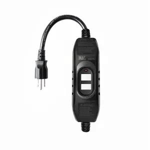 Kaper GFCI 플러그 교체 UL 안전 수동 리셋 기능이 있는 5암페어 자동 모니터 방수 인라인 압력 세척기