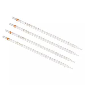 파티킬 졸업생 퍼 피펫 실험실 화학 클리어용 액체 이송용 0ml 재사용 붕규산염 유리 4개