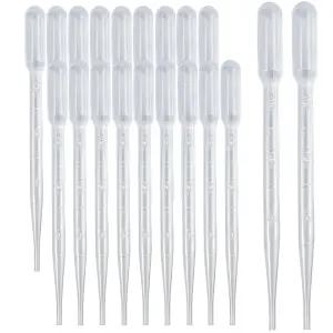 Zkupanx 20 PCS 3ml 퍼 피펫 정확한 액체 전달을 위한 일회용 오일 수지 공예품 실험실 활동에 플라스틱