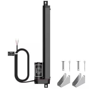 Justech 2V 헤비 듀티 리니어 액추에이터 225 LBS /000N2인치 /300mm 브래킷이 있는 사일런트 IP65 전기