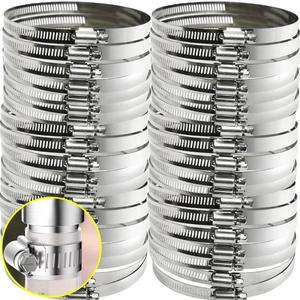 6mm-29mm 조정 가능 스테인레스 스틸 스크류 밴드 호스 클램프 자동차  튜브 파이프 웜 기어 플라이어 수도