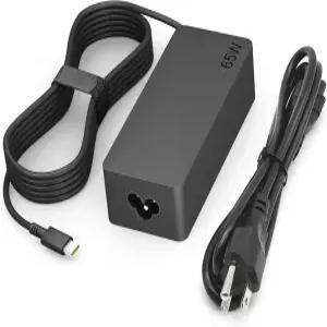 레노버 씽크패드/요가/크롬북 노트북 컴퓨터와 호환되는 Dzynsy 65W USB C 충전기 45W 고속 전원 어댑터