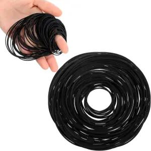 100개 카세트 레코더 수리 유지보수 25mm-120mm 혼합 사각 테이프 DVD CD LD VCR용 고무 벨트