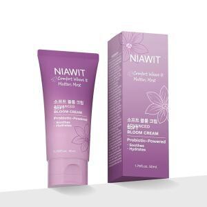 친밀한 부위 NIAWIT 소프트 블룸 크림 u2013 페미닌 모이스처라이저 케어 수분 공급 및 커어 프로바이오틱스 기반 벌바 비키니 라인 1.75 fl.oz 50ml